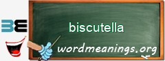 WordMeaning blackboard for biscutella